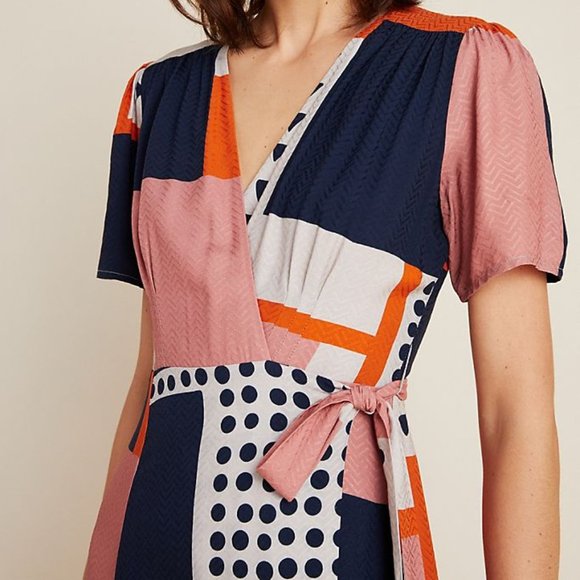 Anthropologie The Odells Wrap Maxi Dress - Picture 7 of 9